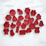 Sada vykrajovátek s razítky - Adventní kalendář - 24 ks Velikost: 3,8 cm – Hledejceny.cz