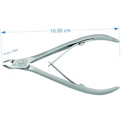 Lexwo kleště na kůži 10 cm, 5 mm typ R01-5 MAT – Sleviste.cz