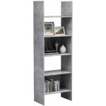 Knihovna betonově šedá 60x35x180 cm dřevotříska – Sleviste.cz