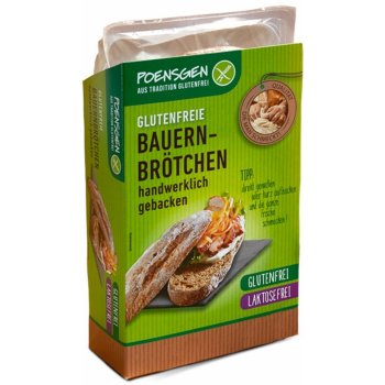 Poensgen Farmářské bagetky se lněnými semínky bez lepku a bez laktózy 2 x 75 g