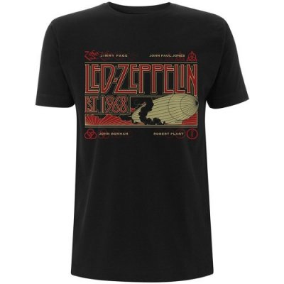 Led Zeppelin Zeppelin & Smoke černé tričko unisex