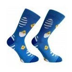 Vzorované ponožky KUŘE Modrá – Hledejceny.cz