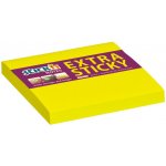 Stick´n Samolepicí bločky Stick´n by Hopax Extra Sticky - 76 x 76 mm / 90 lístků / neon žlutá – Hledejceny.cz
