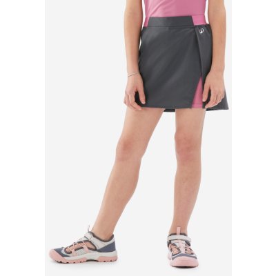 Quechua dětská turistická sukně s kraťasy MH 100 růžová/šedá – Sleviste.cz