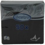 Mazurek Ubrousek černý 50ks dvouvrstvý 33x33cm – Zboží Dáma