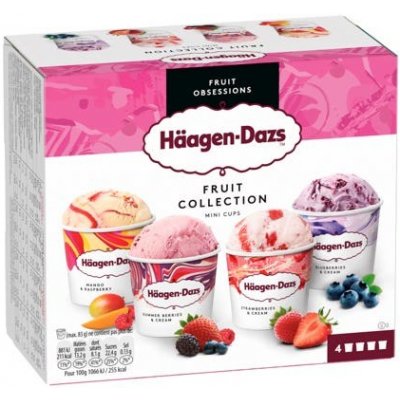 Häagen Dazs Fruit Collection Mini Cups 4x95 ml – Hledejceny.cz