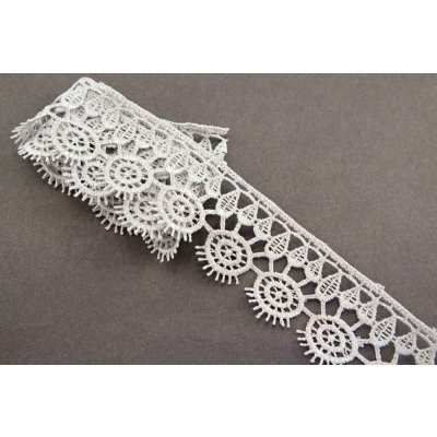 Vzdušná krajka - šedá - šířka 4 cm – Hledejceny.cz