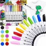 Fixy na textil Kidea 10 barev – Zboží Dáma