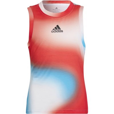 adidas Match Tank White/Red – Zboží Dáma
