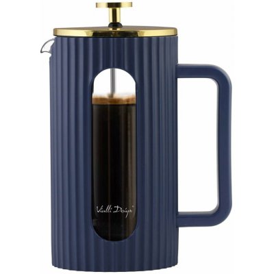 Vialli Design Livio French Press 1000ml Indigo/gold – Hledejceny.cz