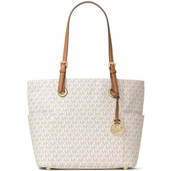 Michael Kors kabelka jet set monogram Logo vanilla