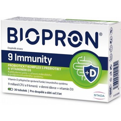 Walmark Biopron9 Immunity s vitaminem D3 30 tobolek – Zboží Mobilmania