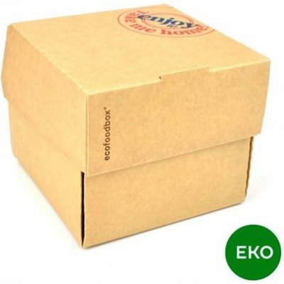 EKO box na hamburger kraft, 120 x 118 x 105 mm, OFOPA 840002 PAK