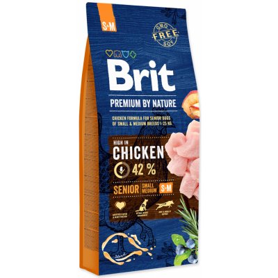 Brit Premium by Nature Senior S+M 15 kg – Zboží Mobilmania