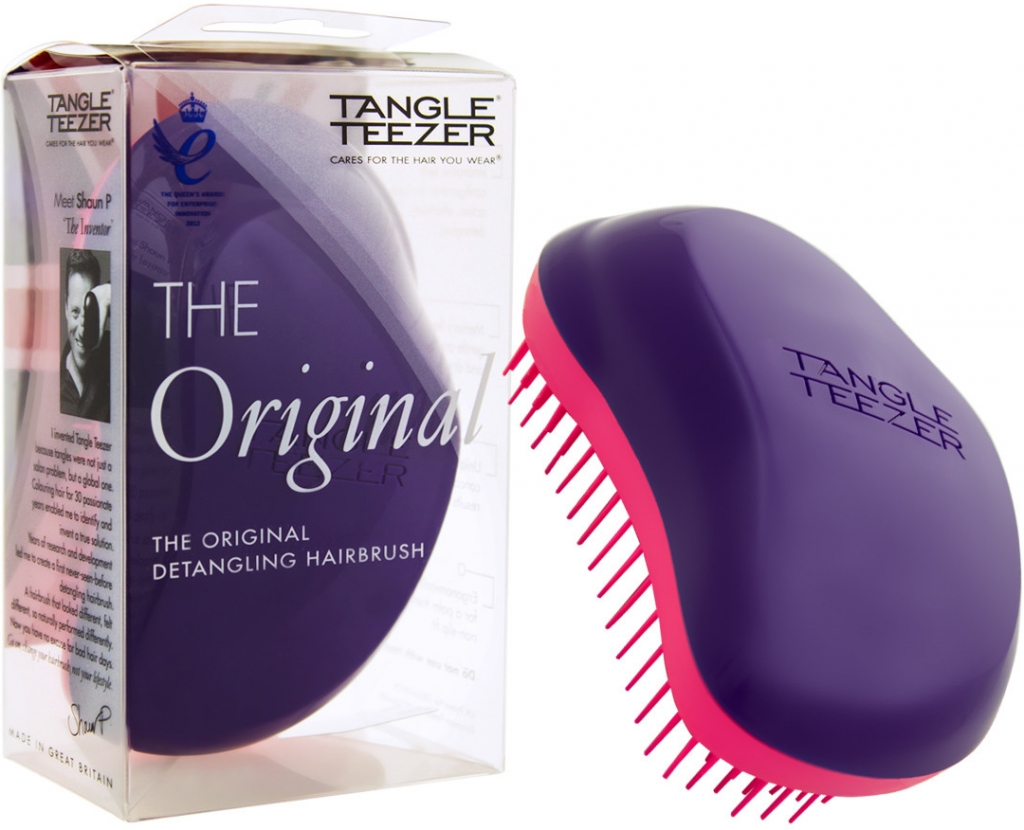 Tangle Teezer profesionální kartáč na vlasy fialovo-růžový od 229 Kč -  Heureka.cz