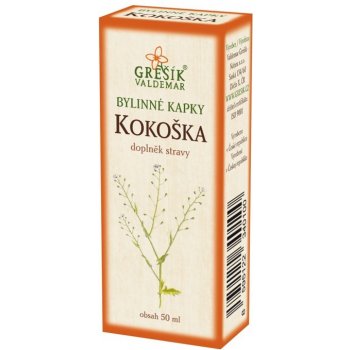 Grešík Kokoška kapky Devatero bylin 50 ml