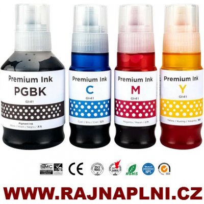 Inkoust RájNáplní Canon GI-41 BK+CMY Multipack - kompatibilní – Zboží Živě