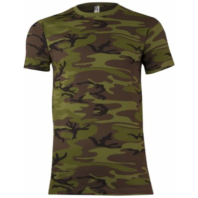 Tričko pánské Military camouflage green – Zboží Mobilmania