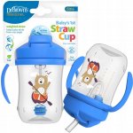 Dr.Brown's hrnek s brčkem s držadly modrý 270 ml – Sleviste.cz