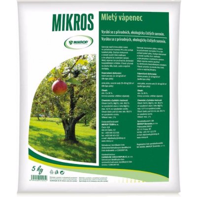 Mikros VPC Mletý vápenec plv 5 kg – Zbozi.Blesk.cz