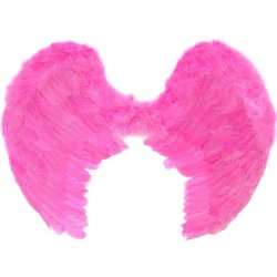 PartyDeco Andělská křídla růžová 80cm