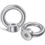 QZKJQDD 6 kusů očkové matice M6, šroub s okem z nerezové oceli 304, očkový šroub M6, šroub s okem – Zboží Mobilmania