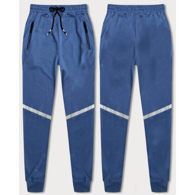 Pánské teplákové kalhoty s reflexními prvky 8K189-17 Světle Modrá
