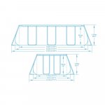 Bestway Power Steel Frame 4,04 x 2,01 x 1 m 56441 – Zboží Mobilmania