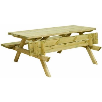 Impregnovaný picnic stůl malý 150x132x73,5 cm – Zboží Mobilmania