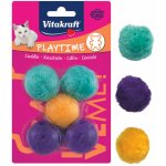 Vitakraft Hračka 5 míčků s rolničkou plyš 3cm – Hledejceny.cz