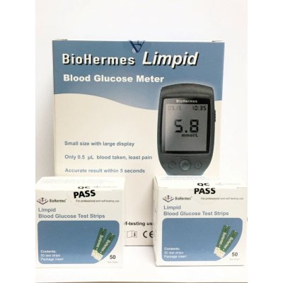Limpid BioHermes glukometr + 2 balení proužků – Zboží Dáma