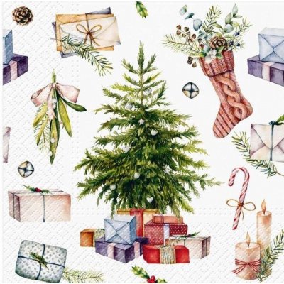 Ubrousek 33x33cm Stromeček – Zboží Dáma