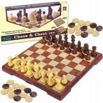 ŠACHY VRHCÁBY MAGNETICKÉ SKLÁDACÍ SADA 2V1 CESTOVNÍ 31X31 CM – Zboží Dáma