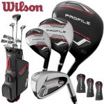 Wilson Profile 10 holí + stand bag set levý grafit – Sleviste.cz
