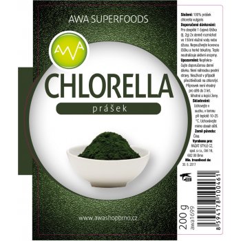 AWA superfoods Chlorella prášek 200 g