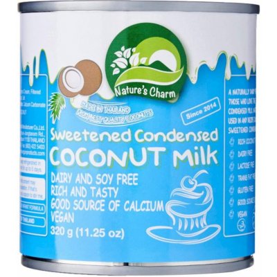 Nature's Charm Slazené kokosové kondenzované mléko 320 g – Zboží Mobilmania