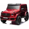 Dětské elektrické vozítko Mercedes G63 AMG 4x4 dvoumístný džíp s 2,4G dálkovým ovládáním vínový