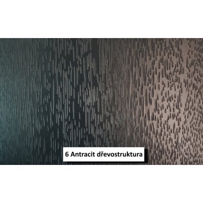 Aluris Parapet PVC vnitřní VIP600 Antracit dřevostruktura, 150 mm – Hledejceny.cz