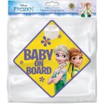 Seven Informační cedulka na přísavku dítě v autě "Baby on board" Frozen