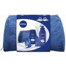 Nivea Smooth Sensation tělové mléko 400 ml + Creme Smooth sprchový gel 250 ml + Black & White Clear kuličkový antiperspirant 50 ml + Labello Hydro Care balzám na rty 4,8 g dárková sada