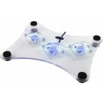 Chladicí podložka pod NTB Esperanza EA107 LEVANTER 15.6''-17'', 3 vent., LED – Zboží Živě