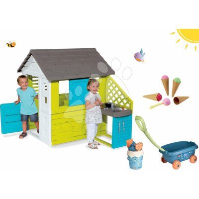 Smoby set domeček Pretty Blue kolečko hledá se Dory a Écoiffier zmrzlina 810703-1 – Zboží Dáma