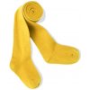 Dětské punčocháče dětské jednobarevné punčocháče Basic žlutá