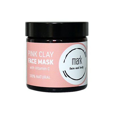 Mark Pink clay face mask s vitamínem C a jahodovým práškem 30 g – Zboží Mobilmania