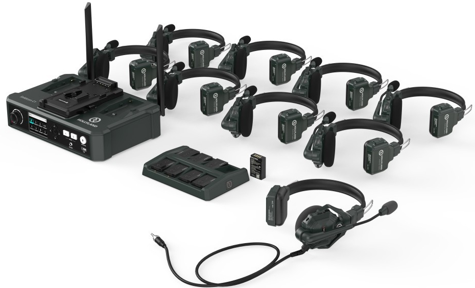 Hollyland Solidcom C1-8S Wireless Intercom System with HUB & 8 headsets
