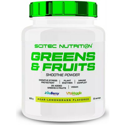 Scitec Nutrition Vita Greens & Fruits citron hruška 600 g – Hledejceny.cz