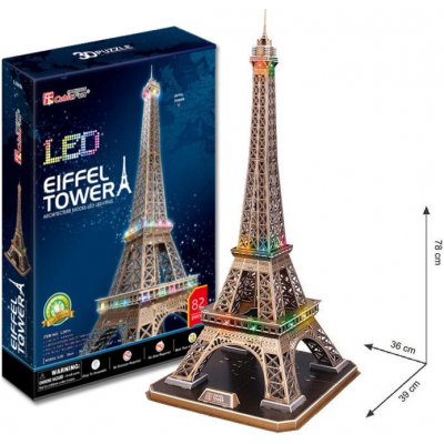 SPA 3D puzzle Eiffelova věž / led 82 ks – Zbozi.Blesk.cz