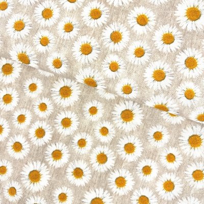 Španělská Loneta - Květy kopretiny mini na režném – Hledejceny.cz