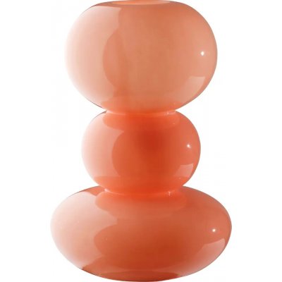 Jotex Růžová skleněná váza TOWER 30 cm – Hledejceny.cz