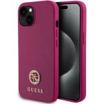 Guess PU 4G Strass Metal Logo Apple iPhone 15 růžové – Hledejceny.cz